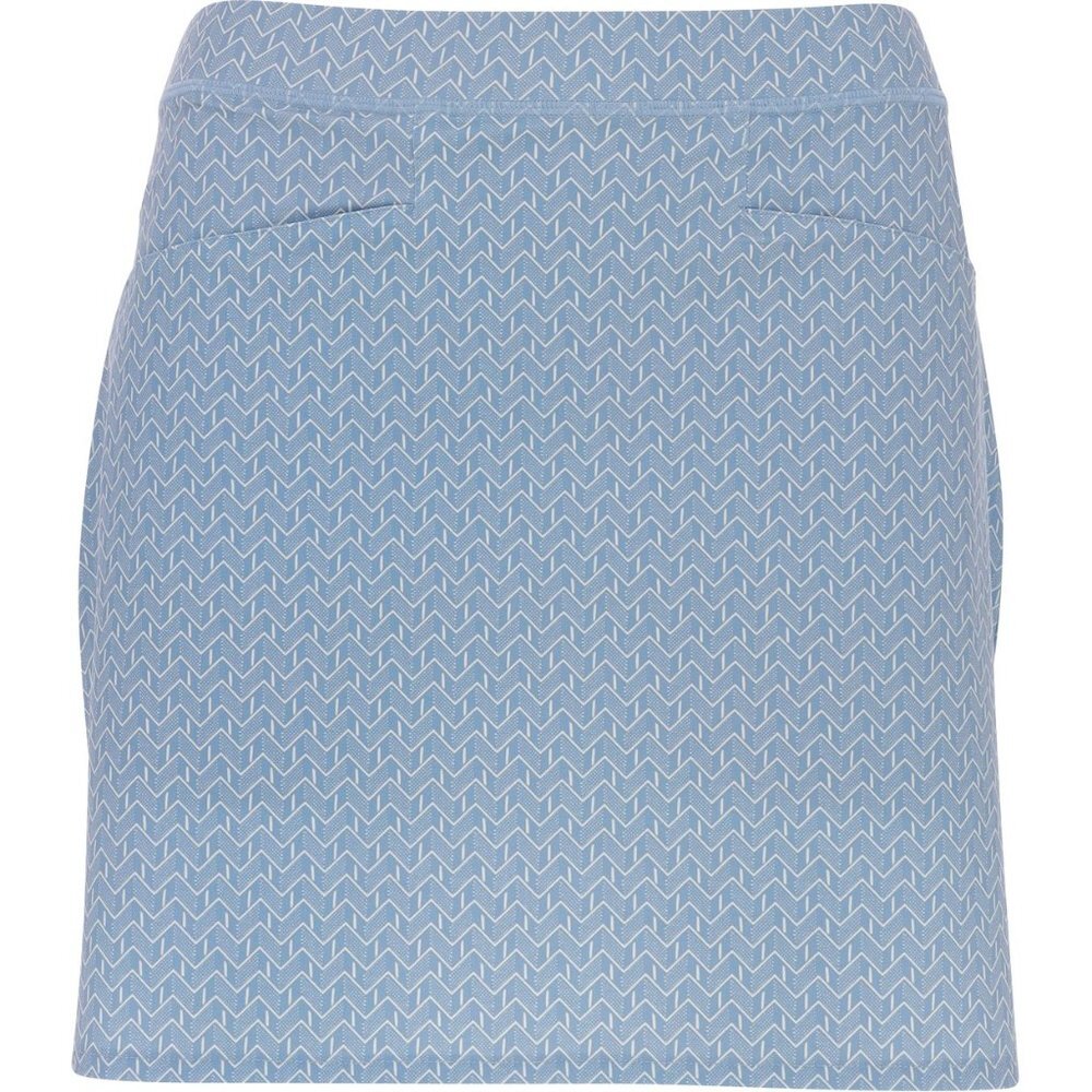 NWT RLX Ralph Lauren Women's Back Pleats Novelty Print 17” Skort in Channel Blue